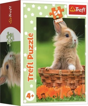 Puzzle 54 mini Urocze Zwierzaki Królik Trefl