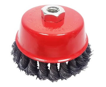 ПРОВОЛОЧНАЯ ЩЕТКА 125 мм M14, СКРУЧЕННАЯ СТАЛЬНАЯ ПРОВОЛОКА