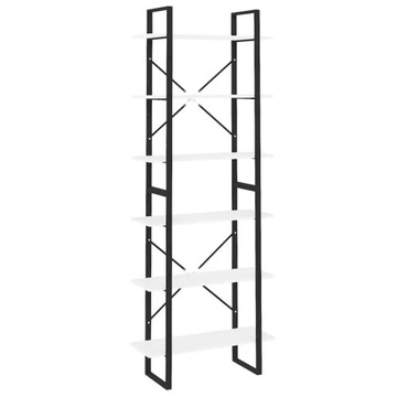 Regał VidaXL 80x30x210 cm biało-czarny