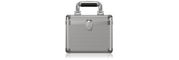 ICY BOX IB-AC628 pokrowiec do dysków Suitcase case Aluminium Srebrny