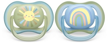 Пустышка Avent Philips Ultra Air с декором для мальчика 0–6 лет