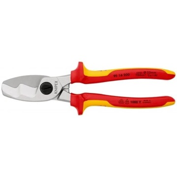 KNIPEX 95 16 200 Ножницы для кабеля с двойным V-образным лезвием