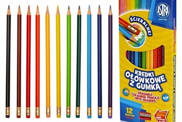 Карандаши стираемые Astra 12 шт.