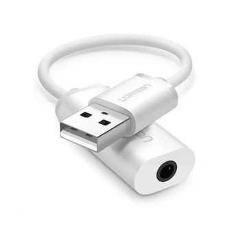 UGREEN ADAPTER ZEWNĘTRZNA KARTA DŹWIĘKOWA PRZEJŚCIÓWKA USB-A MINIJACK 3.5mm