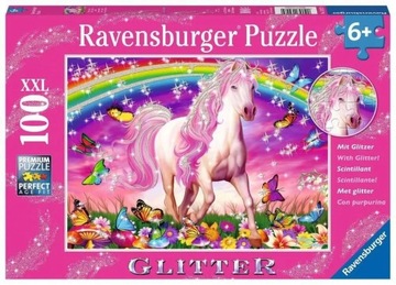 Puzzle Ravensburger xxl 100 elementów Jednorożec Brokat 139279