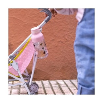 Quokka Ice Kids с ремешком - Бутылка для воды из тритана 430 мл с ремешком (Би