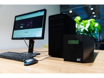 Источник питания ИБП GREEN CELL UPS01LCD 600 ВА