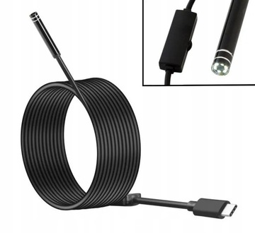 ЭНДОСКОПНАЯ КАМЕРА ДЛЯ ОСМОТРА ANDROID ПК USB 5M LED