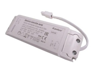 БЛОК ПИТАНИЯ LED ПАНЕЛЬ BRAVO ДРАЙВЕР 40W ЭЛЕКТРОННЫЙ 40W IP20 БЕЛЫЙ KANLUX