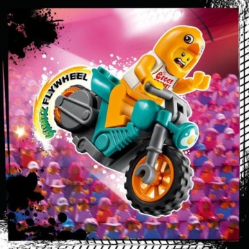 Мотоцикл LEGO City Chicken Stunt 60310, кубики мотора