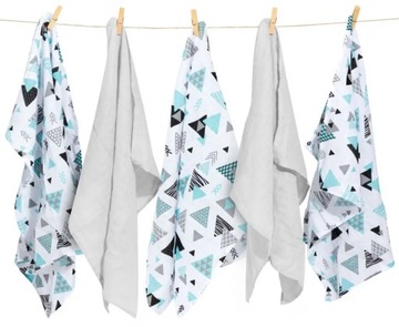 Муслиновые подгузники Tresor, набор из 5 штук, 60х80см.