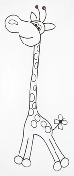 KLUPŚ SAFARI GIRAFA детская кроватка белый 120x60