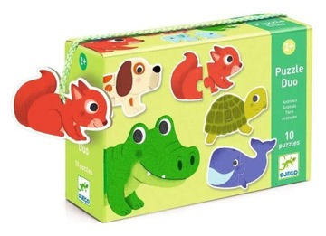 DJECO Пазл из двух частей для пары DUO ANIMALS