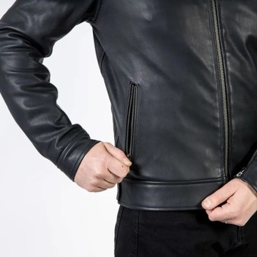 Озоновый нападающий черная мотоциклетная куртка xxl