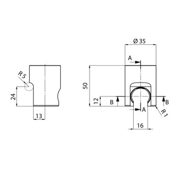 Держатель для душа Sapho Matt черный SD715