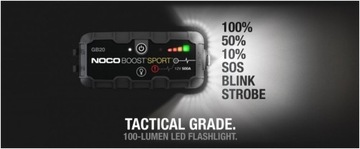 NOCO GB20 BOOSTER SPORT JUMP STARTER 12V 500A