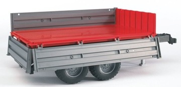 Przyczepa wywrotka, srebrna