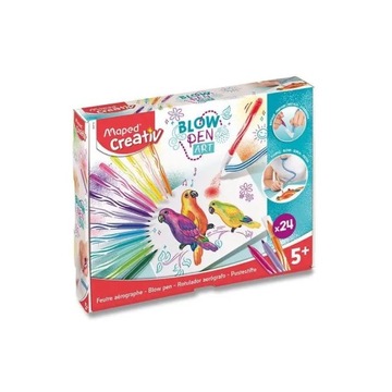 Надувные маркеры Maped Creativ, 24 цвета, креативный набор Blowpen Art