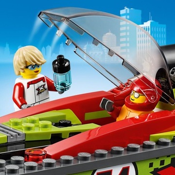 LEGO - CITY - TRANSPORTER ŁODZI WYŚCIGOWEJ - 60254