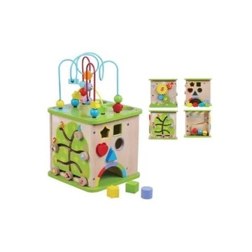 Деревянный кубик для манипуляций Монтессори GIANT.