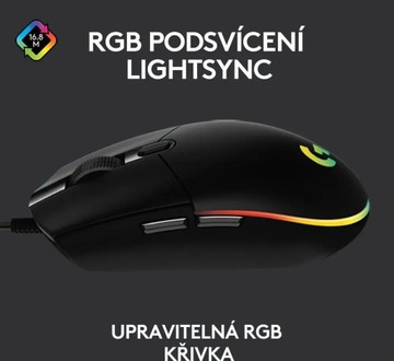 NOWA MYSZ OPTYCZNA LOGITECH G102 LIGHTSYNC