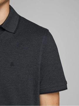 Jack&Jones Polo Paulos 12136668 Czarny Slim Fit