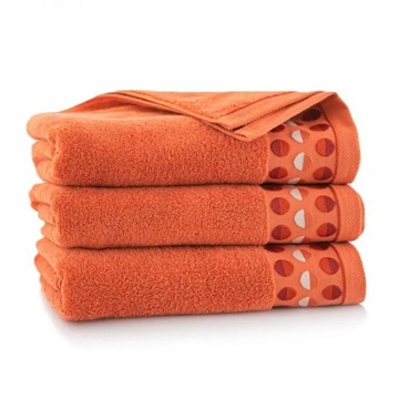 Полотенце Zen 2 50х90 оранжевое тыквенное махровое 450 г/м2 Zwoltex 23