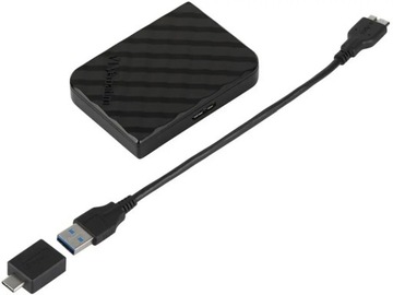 Внешний твердотельный накопитель Verbatim Store 'n' Go Mini, 1 ТБ, USB 3.0 Type-C, черный