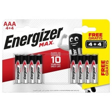 Bateria alkaliczna AAA (R3) 8 szt.