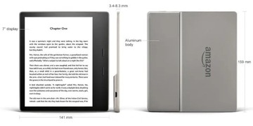 Электронная книга Kindle Oasis 3, 7 дюймов, 32 ГБ, Wi-Fi, графитовый