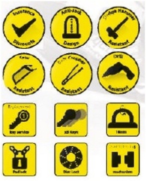 МОДЕЛЬ ЗАМКА ТОРМОЗНОГО ДИСКА OXFORD BOSS