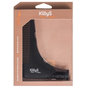 KillyS For Men Beard Styling Comb drewniany grzebień do stylizacji brod P1