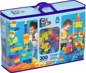 Mega Bloks Wielka torba kolorowe duże klocki 300 szt. HHM97