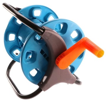 GEKO G732 синяя тележка для садового шланга на 25 м