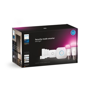 Комплект датчиков Philips Hue Secure WCA E27, мост, датчики