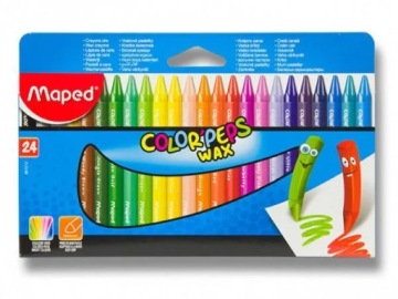 Олівці Воскові Воскові Maped ColorPeps 24 кольори Трикутні