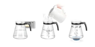 Стеклянный заварник для чая с ситечком 1,5 л.