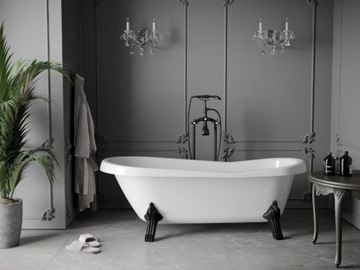 MEXEN РЕТРО ОТДЕЛЬНО СТОЯЩАЯ ВАННА 170 X75 ЧЕРНЫЕ НОЖКИ