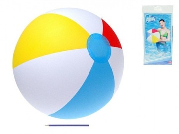 PIŁKA PLAŻOWA DMUCHANA BESTWAY KOLOROWA DUŻA 61 cm