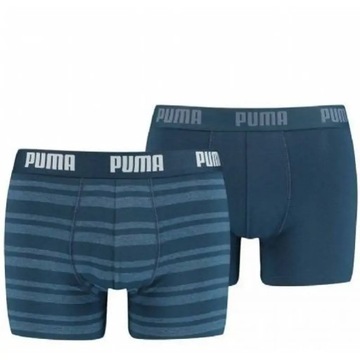 PUMA BOKSERKI MĘSKIE MAJTKI 2 PARY BOXERS NAVY r.M