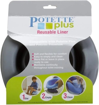 СИЛИКОНОВАЯ ВСТАВКА ДЛЯ ГОРШКА POTETTE PLUS, СЕРАЯ