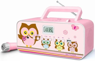 MUSE M-29 CD USB MP3 РАДИОПЛЕЕР РОЗОВЫЙ