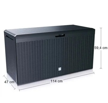 Садовый ящик Boxe Rato Plus 290л антрацит