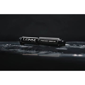 Ручной насос Lezyne Pocket Drive ABS с гибким шлангом, 160 фунтов на квадратный дюйм, короткая длина, 140 мм, серый