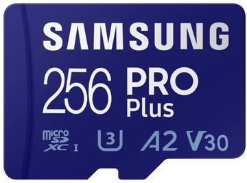 КАРТА microSDXC Samsung Pro PLUS 2023 256 ГБ UHS-I U3 + устройство чтения карт памяти