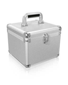 ICY BOX IB-AC628 pokrowiec do dysków Suitcase case Aluminium Srebrny