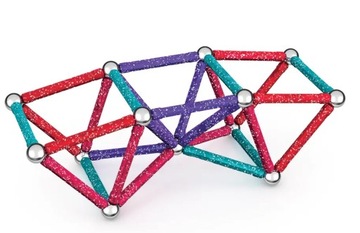 Geomag Магнитные блоки с блестками, переработанные, 60 шт. с блестками