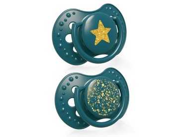 Соска LOVI DYNAM SILICONE 0-3М 2шт STARDUST ЗЕЛЕНАЯ