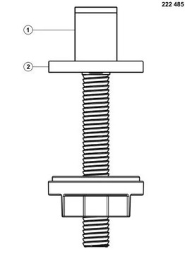 Рычаг автоматического стопора BLANCO круглый, хром (SteelArt)