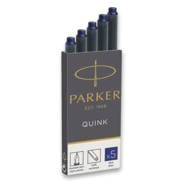 Naboje do pióra Parker długie niebieskie 5szt